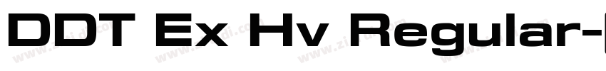 DDT Ex Hv Regular字体转换